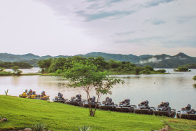 Beautiful view of lake from our lodge