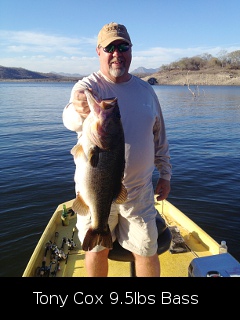 Tony Cox 9.5 lb Bass on El Salto