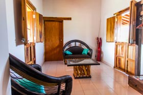 Modern accommodations at Lake Picachos fishing lodge