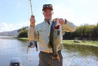 Craig Riendeau with his El Salto giant he caught with his Fly rod