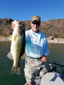 Steve "Big O' Parks with one of his many big Huites bass